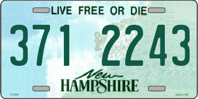 NH license plate 3712243