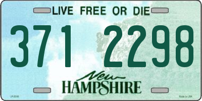 NH license plate 3712298