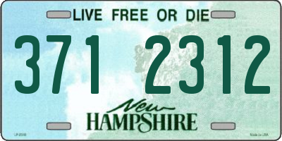 NH license plate 3712312
