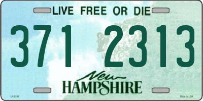 NH license plate 3712313