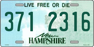 NH license plate 3712316