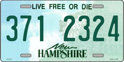 NH license plate 3712324