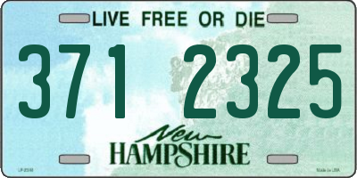 NH license plate 3712325