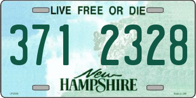 NH license plate 3712328
