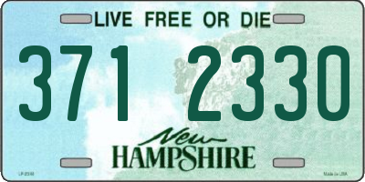 NH license plate 3712330
