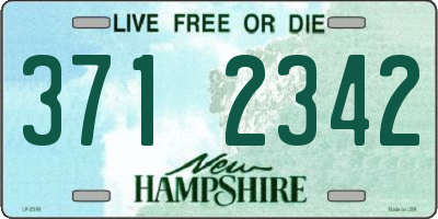NH license plate 3712342