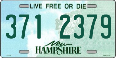 NH license plate 3712379