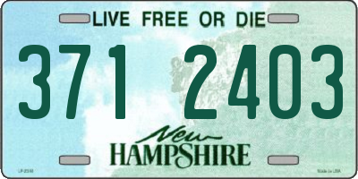 NH license plate 3712403