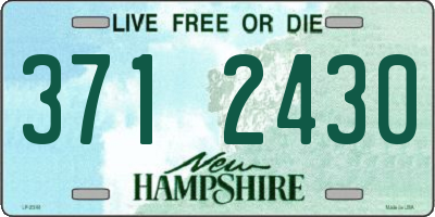 NH license plate 3712430