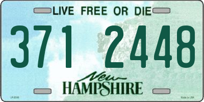 NH license plate 3712448