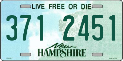 NH license plate 3712451