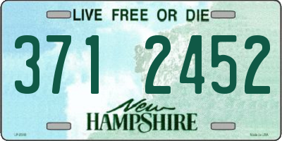 NH license plate 3712452