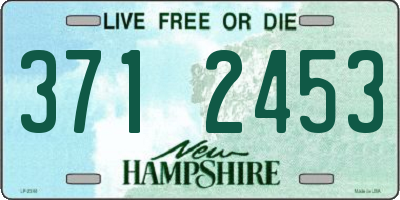 NH license plate 3712453