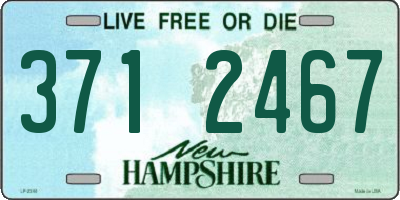 NH license plate 3712467
