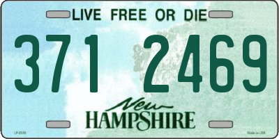 NH license plate 3712469