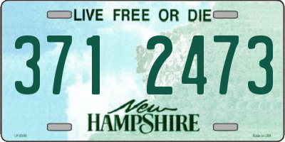 NH license plate 3712473