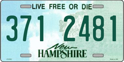 NH license plate 3712481