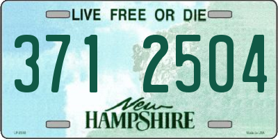 NH license plate 3712504