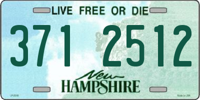 NH license plate 3712512
