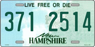 NH license plate 3712514