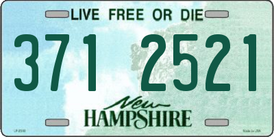 NH license plate 3712521