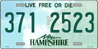 NH license plate 3712523
