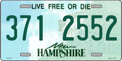 NH license plate 3712552