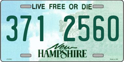 NH license plate 3712560