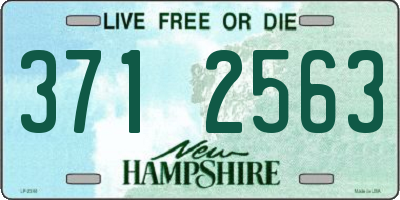 NH license plate 3712563