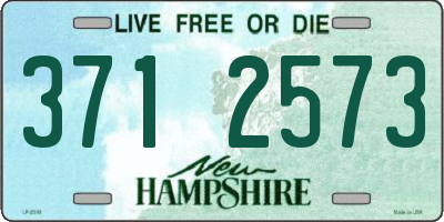 NH license plate 3712573