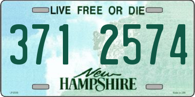 NH license plate 3712574