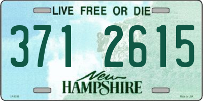 NH license plate 3712615