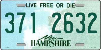 NH license plate 3712632