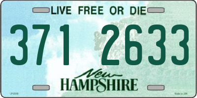 NH license plate 3712633