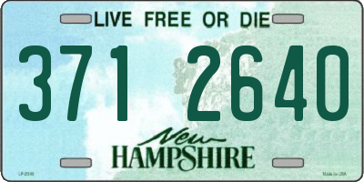 NH license plate 3712640