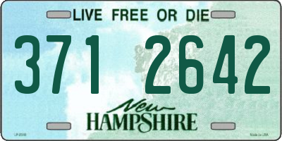NH license plate 3712642