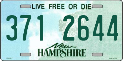 NH license plate 3712644