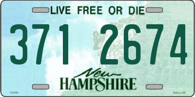 NH license plate 3712674
