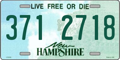 NH license plate 3712718