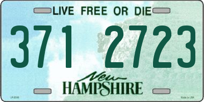 NH license plate 3712723