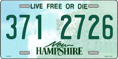 NH license plate 3712726