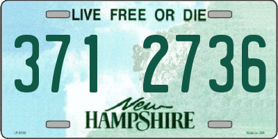 NH license plate 3712736