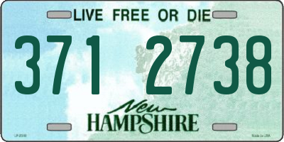 NH license plate 3712738