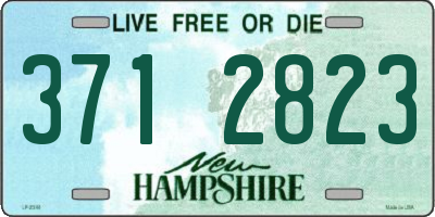 NH license plate 3712823