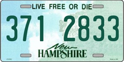 NH license plate 3712833