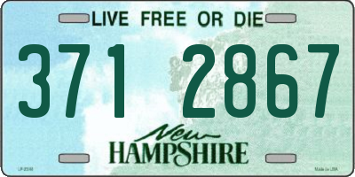 NH license plate 3712867