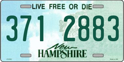 NH license plate 3712883