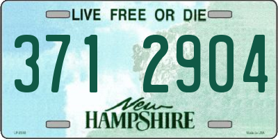 NH license plate 3712904