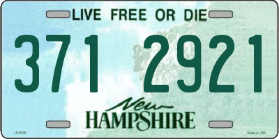 NH license plate 3712921