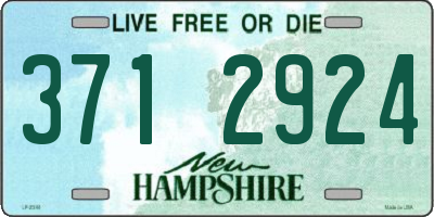 NH license plate 3712924